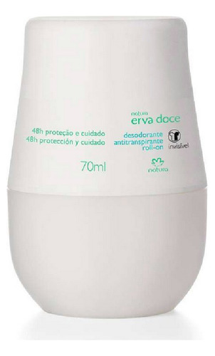 Erva Doce Desodorante Antitranspirante Roll-on Invisible70ml