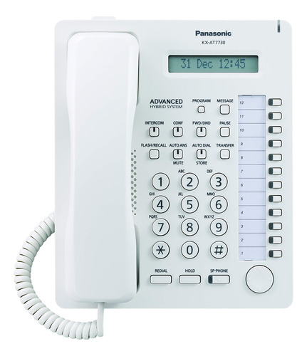 Teléfono Panasonic Kx-t7730 Con Pantalla Lcd De 12 Teclas, C