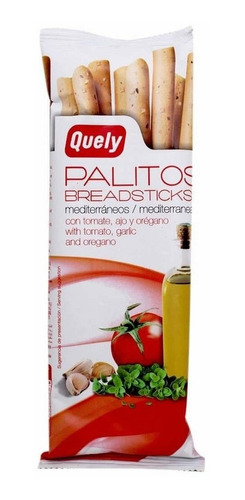 Quely · Palitos De Pan Quely Con Tomate, Ajo Y Orégano