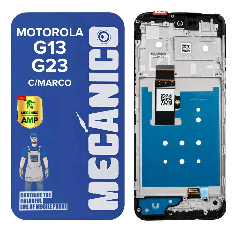 Modulo Compatible Motorola Moto G13 G23 Con Marco Incell Mecanico Pantalla Display Tactil Repuesto Reparacion Celular Recambio Reemplazo Servicio Tecnico Instalacion Calidad Hd Definicion