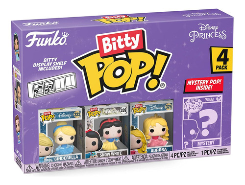 Funko Bitty Pop 4 Pack Mini Figuras Princesas S4