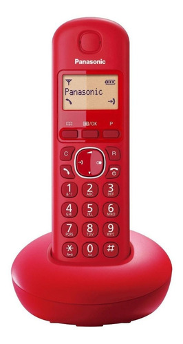 Teléfono Panasonic KX-TGB210 inalámbrico - color rojo