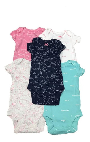 Carters Set 5 Bodies Mangas Cortas Original