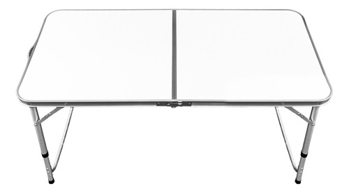 Mesa Dobrável Portátil Em Alumínio Mesdob120 Trato Cor Branco