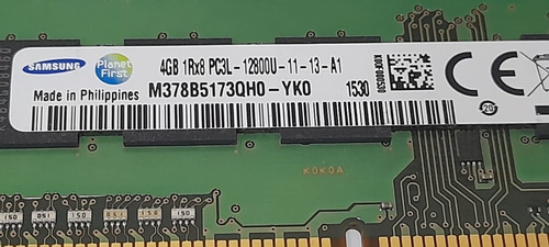 Imagem 4 de 4 de Memória 4gb 1rx8 Pc3l 12800u - Ddr3l Desktop - Samsung