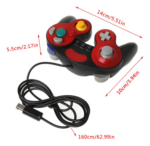 Gamepad E Joystick Com Fio Para Game Cube/wii 2: