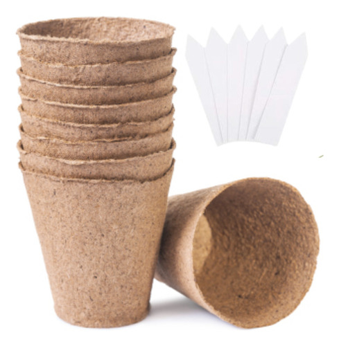 Macetas Biodegradables Mini Huerto Cultivo Pack De 10 Piezas