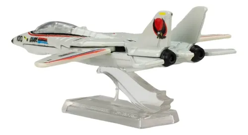 Hot Wheels Premium Gi Joe Jet Skystriker F-14 Tomcat Cinza
