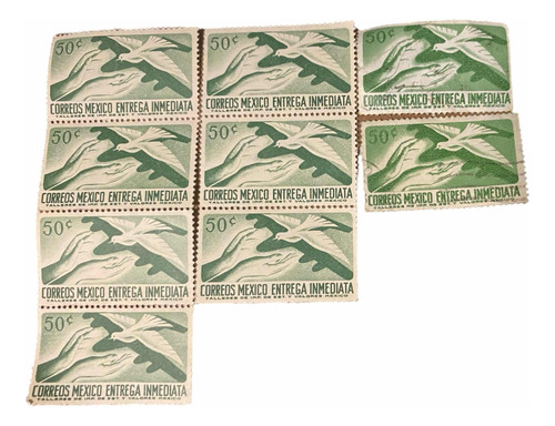 Timbre Postal México 1962 9 Piezas