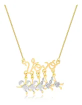 Comprar Colar Personalizado Vovó Com 5 Pingentes Banhado Em Ouro 18k