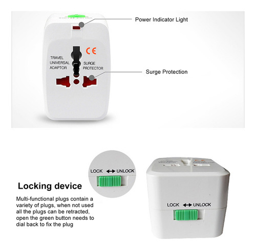 Cargador De Teléfono Universal Y Adaptador De Viaje Todo En