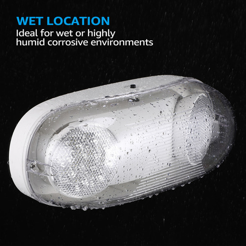 Leonlite Pack of Emergence Led Lights for Outside, Comerciales Output Battery, Certified For UL, 120/277 V