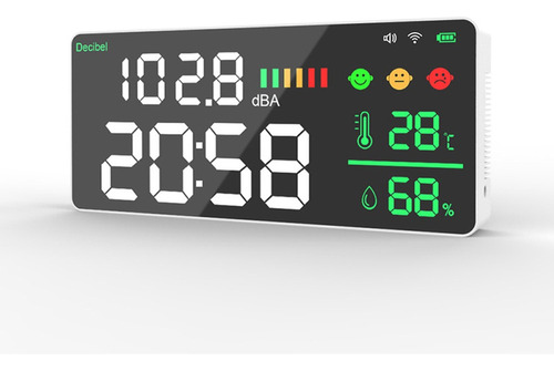 Higrotermógrafo Ruido Tuya Temperatura 11 Pulgadas Led Wifi