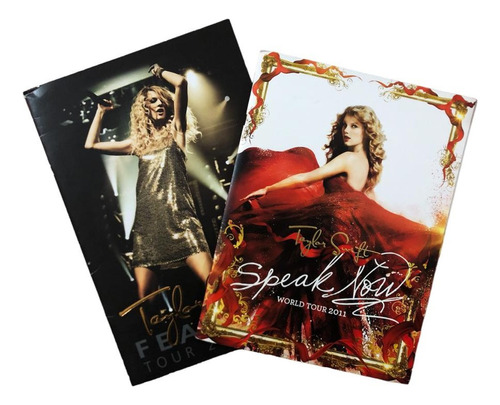 Taylor Swift World Tour Fearless & Speak Now 2 Revistas Book