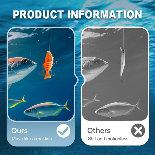 Cebo De Pesca Robótico, Cebo De Natación 3d Para Agua Dulce