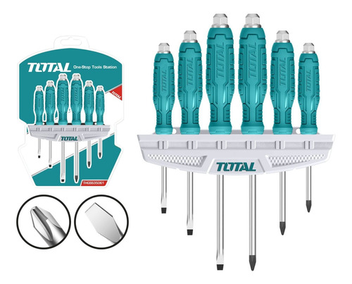 Destornilladores Impacto X6 Chato/phillips Total- Tvirtual