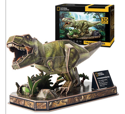 Cubic Fun Rompe 3d 67347 Natgeo Tiranosaurio Rex 52pzas