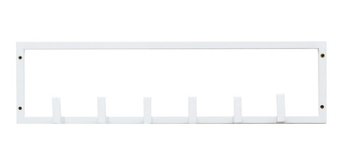 Imagen 4 de 6 de Perchero De Pared Industrial Minimalista Hierro Blanco Negro