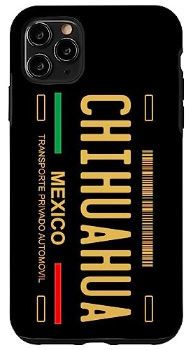 Funda Para iPhone 11 Pro Max Chihuahua Mexico License Plate