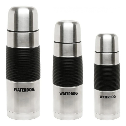 Termo Waterdog 1 Lt Acero Inoxidable Con Goma Camping Mate