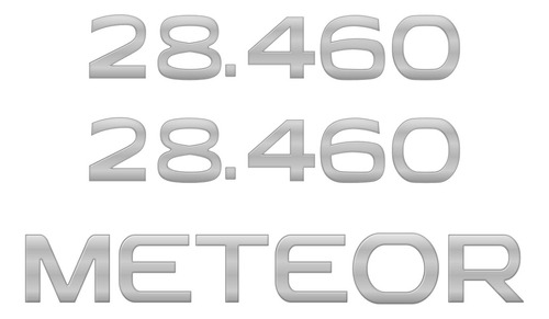 Kit Adesivos Emblemas Caminhão Volkswagen Meteor 28.460
