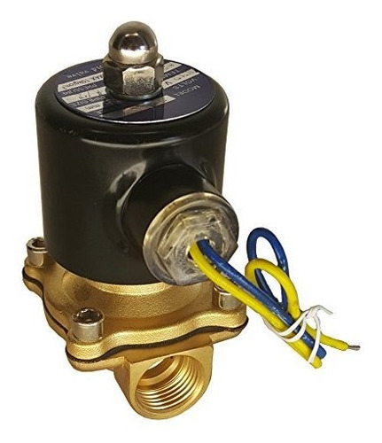 Hfs 110v Ac Valvula Solenoide Electrica Agua Aire Gas, Com