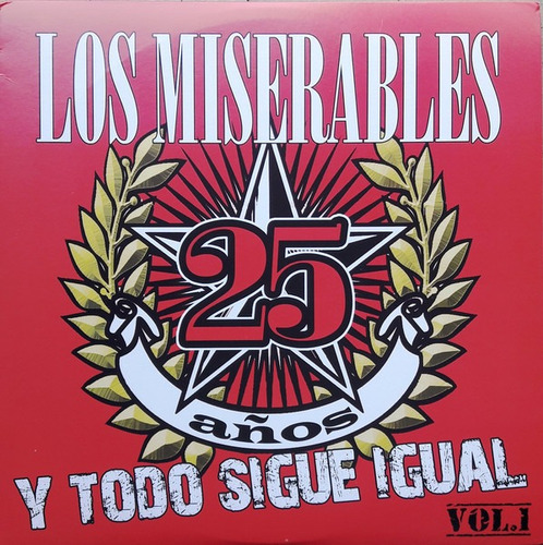 Vinilo Los Miserables 25 Años Y Todo Sigue Igual Vol. 1 Nuev