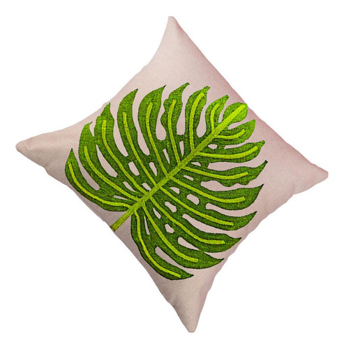 43*43cm Nepal Hoja De Bordado De Algodón De Lino De La Funda