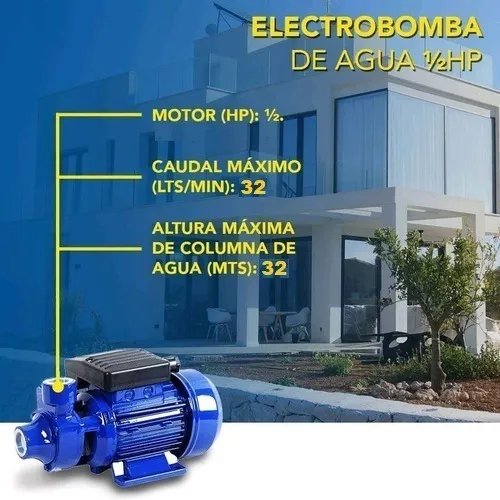 Bomba Centrífuga 0.5hp Periférica Agua