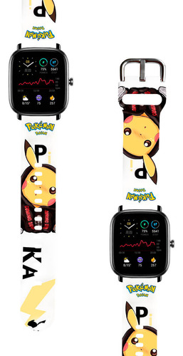 Correa Compatible Para Amazfit Gts 2 Mini Pikachu Urbano Bl