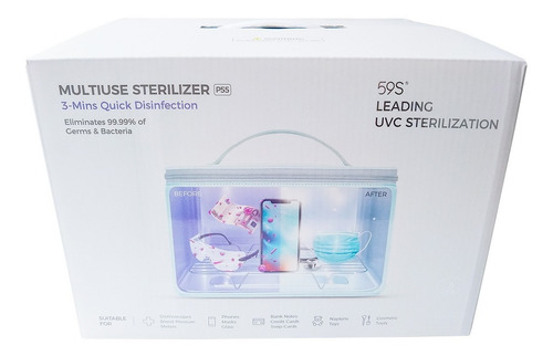 Imagen 8 de 9 de Bolso Esterilizador De Luz Uvc 59s Desinfección Sin Líquidos