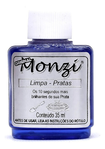 Limpa Prata Monzi Azul Original 35ml