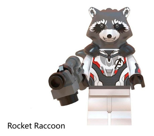 Lego Avengers  Endgame Rocket Raccoon Traje Cuántico Marvel 