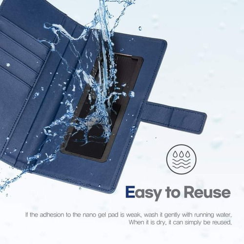 Imagen 7 de 10 de Funda Universal Con Tarjetero Deslizable Adherencia Nanopad