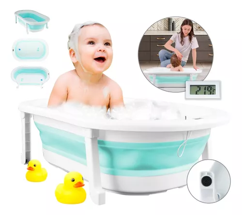 Bañera Tina De Baño Para Bebe Plegable Portatil Casa Y Viaje