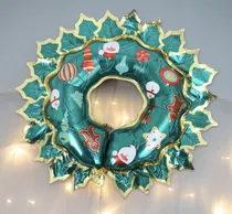 Comprar Globos Metalizado Corona Feliz Navidad 80cm Feliz Año Verde