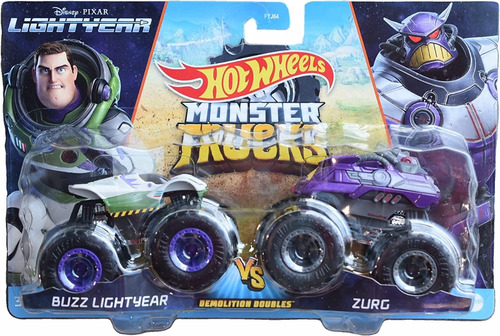 Monster Trucks Hot Wheels - Buzz Lightyear Vs Zurg - Mattel
