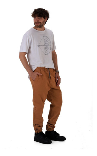 Joggers Hombre Pantalones Gabardina Chai