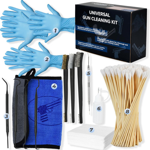 Kit De Suministros De Limpieza De Pistolas, Juego De Cepillo