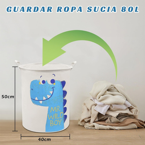 Cesto Para Ropa Sucia De 80l, Cesta De Lavandería Plegable