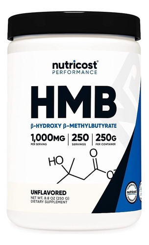 Nutricost Hmb Polvo - 1000 Mg
