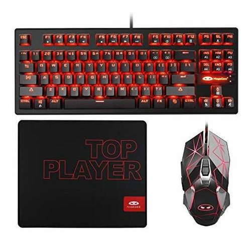 Combo De Teclado Y Mouse Mecánicos Para Juegos Y Alfom...