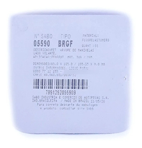 Imagen 2 de 2 de Estopera Cigueñal Trasera Sabo Peugeot 206/207/307/partner