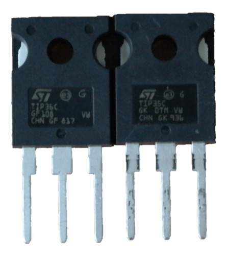 Set Transistores Tip35c + Tip36c Genuino St Microelectronics