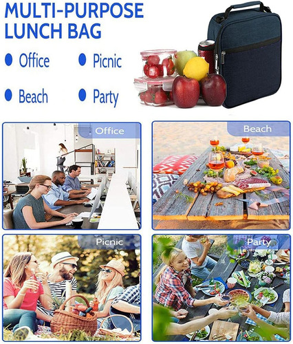 Insulated Lunch Bag - Reusable Lunch Box - Insulated Lunc P5