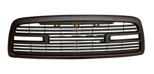 Parrilla Dodge Ram 1500 Negro Ambar  Luz Led 2009-2012