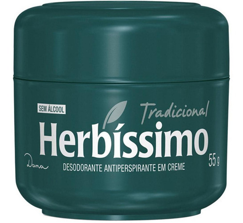 Kit Desodorante Creme Herbissimo Tradicional 55g 6und