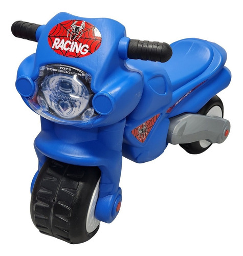 Moto Montable Para Niños Tick Tack Alta Resistencia Sonido Color Azul