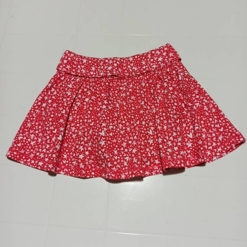 Imagen 8 de 9 de Falda Para Bebe Niña 18 Meses Roja Nueva