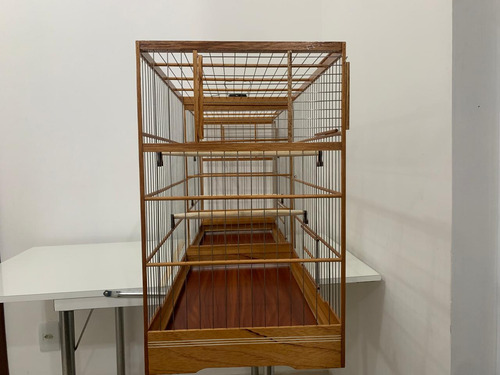 Gaiola Voadeira Em Inox Criadeira Viveiro Com Divisoria
